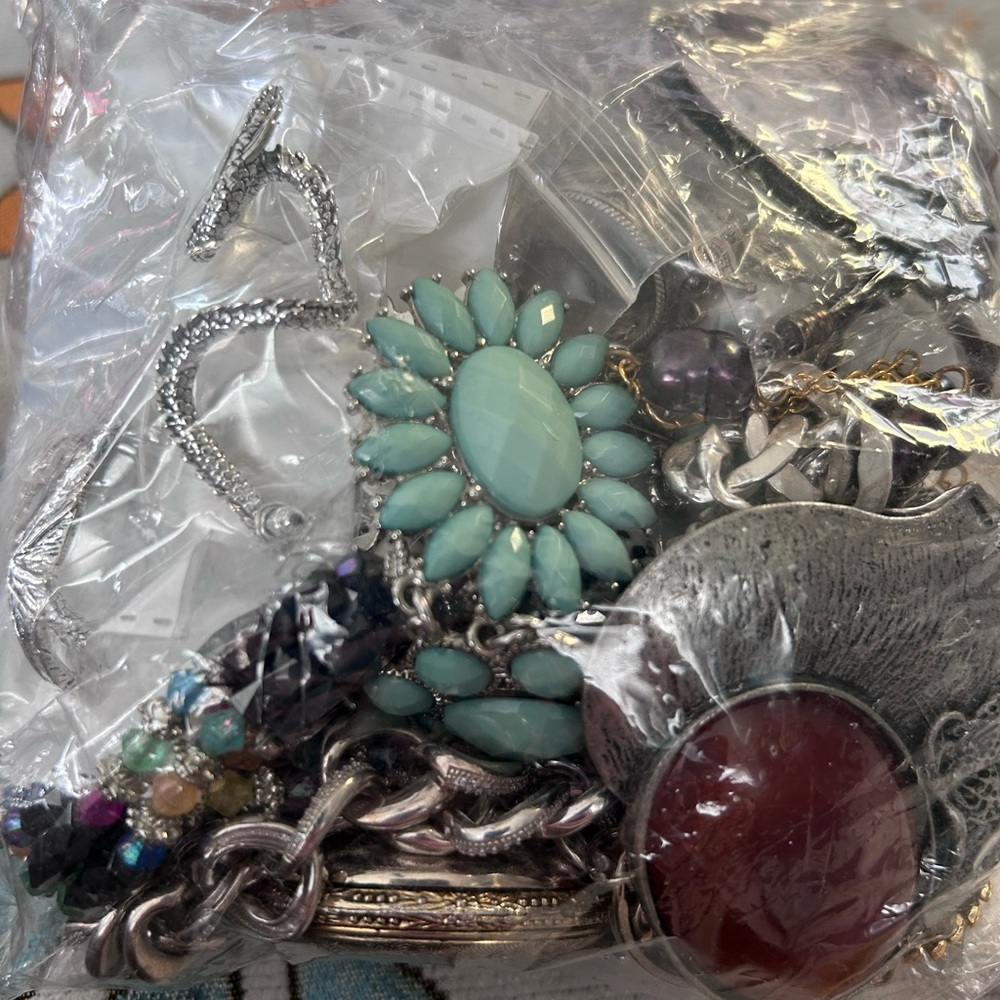 Mixed Bag of Jewelry possible watch